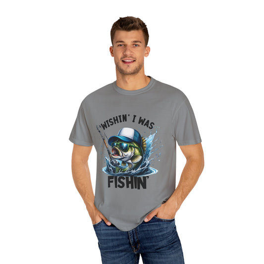 Fishing Unisex Garment-Dyed T-shirt