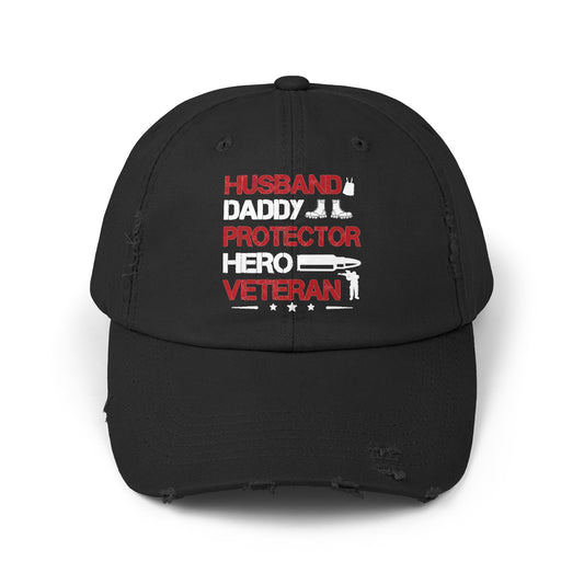 Veterans Dad Unisex Distressed Cap